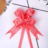 Comercio exterior transfronterizo 12 tamaño pequeño forma de corazón de rosa lazo impreso flor de tirar a mano Flor de tirar cinta empaque de regalo flor de tirar lazo flor