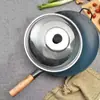 Wok de Hierro Zhangqiu, Wok Tradicional para Cocina Casera, Wok de Hierro Engrosado, Wok para Estufa de Gas, Wok Antiadherente