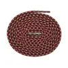 Cordones Kurokin de Terciopelo Redondo Tricolor 0.3cm Adecuados para Zapatos de Exterior para Papá, Zapatos de Senderismo y Zapatos Casuales