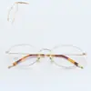 Armazón de Gafas Retro Ojo de Gato de Titanio Puro Ultraligero Cómodo Mismo Estilo que Celebridad de Internet Xiaohongshu ins Armazón de Gafas Venta al por Mayor por Lote Mixto