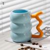 Taza de Cerámica Creativa, Taza de Café Personalizada para Mujeres, Taza de Neumático Ins de Alto Valor, Taza para el Hogar, Caja de Regalo para Souvenirs