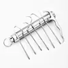 Set Portátil de Cubo con Palillos y Hilo Dental de Acero Inoxidable 304, Set Portátil de Siete Piezas para Eliminar Manchas Dentales, Set de Cuidado Bucal, Palillo