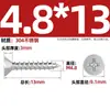 Tornillos Autorroscantes Avellanados Gb846 Acero Inoxidable 304 Cabeza Plana Phillips Tornillos para Madera Extendidos M2.9M3.5M4.2M5.5