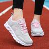Sapatos Femininos de Marca, Sapatos Brancos Femininos Leves de Sola Macia, Sapatos Esportivos Versáteis, Tênis de Corrida Estudantis de Malha Respirável Femininos para Primavera e Outono