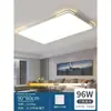 Luminária de teto LED ultrafina para sala de estar, simples e moderna, luminária elegante para quarto e dormitório, conjunto retangular, luminária de teto para casa