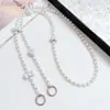 Nueva Cadena para Teléfono Móvil con Forma de Corazón Electroplateado de Tul con Lazo Láser, Cadena de Bolso Versátil Portátil Cruzado para Mujer, Ins