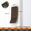 Nuevo Estilo Chino Lujo Ligero Manija Semicircular Dorada Simple Puerta de Gabinete Puerta Redonda de Gabinete Manija de Puerta de Gabinete Negra Curva