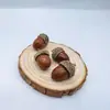 Estilo Bosque Natural Bellota Decoración de Bellota Hecho a Mano Colgante de Flor Seca Pino Fruta Seca Set de Navidad Adornos de Creación Ambiental para Jardín de Niños