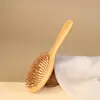 Pente de Bambu com Almofada de Ar para Massagem Capilar Suavizante - Venda por Atacado Personalizada