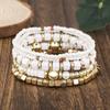 Pulsera Xiyin de Cuentas Pequeñas DIY Más Vendida en Capas Mixtas Bohemia Colorida con Cordón Elástico Fabricante Venta al por Mayor
