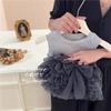 Conjunto de Verano Estilo Princesa Qixiaoqi para Bebés Niñas, Chaleco Rosa de Punto con Pantalones Cortos a Cuadros, Venta al por Mayor