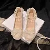 Zapatos Mary Jane de tacón alto estilo francés para mujer, vestido de novia blanco HeXiu, doble uso Hanfu cheongsam, zapatos de novia de tacón grueso para novias y damas de honor
