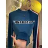 Top base de manga larga estilo europeo, color blanco carbón, cuello alto medio, para mujer, nuevo para otoño e invierno, corte ajustado, adelgazante, moderno