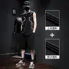 Camiseta sem Mangas de Seda de Gelo para Homens, Shorts Finos de Secagem Rápida de Verão, Colete Fitness Esportivo de Secagem Rápida, Conjunto de Basquete, Moderno
