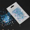 Arte de uñas transfronterizo degradado lentejuelas coloridas polvo brillante slime arena movediza flujo cáñamo inyección manual precio de fábrica