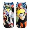Calcetines periféricos de impresión 3D de dibujos animados de animación de Naruto transfronterizos para Amazon, calcetines de barco, personalidad creativa, tubo corto