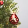 Produto Novo Transfronteiriço Conjunto de Bolas de Natal de Veado 6cm Pintadas de Vermelho e Dourado Decoração de Bola de Natal de Formato Irregular Enfeites para Pendurar na Árvore de Natal