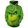 Sudadera con capucha y cremallera 3D para hombre, nueva para Navidad y Halloween 2025, Cosplay