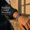 Pulseras europeas y americanas para hombre transfronterizas, piedra de ojo de tigre, lapislázuli, piedra con patrón azul, pulseras elásticas de colores mixtos, joyería de estilo europeo y americano al por mayor