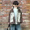 Chaqueta Gruesa con Felpa para Niños Otoño Invierno 2026 Nuevo Estilo Parka de Trabajo a la Moda Ropa de Algodón de Invierno para Bebé Tendencia