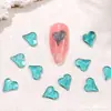 Arte de Uñas Nuevo Fondo Plano Alta Permeabilidad Corazón Torcido Pequeño Taladro de Resina Uñas Brillantes Accesorios Decoración Hielo Permeable Verano Taladro para Punta de Dedo