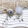 Hermoso y exquisito colgante de cristal de oso nuevo de industria pesada con nube de diamantes, broche DIY, colgante, accesorios de cadena para teléfono móvil