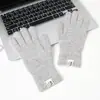 Guantes de punto de lana para mujer de otoño e invierno con contenido de lana, a prueba de frío, cálidos para estudiantes, con muñeca y dedos engrosados