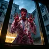 Pegatina de Ventana Electrostática de Doctor Sangriento de Terror de Halloween para Sala de Escape Bar Fiesta Atmósfera de Terror Calcomanía de Cristal sin Pegamento