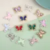 Nuevos Accesorios de Aleación Transfronterizos Vidrio de Colores Moda Mariposa Simple Placa de Diamante Mocha Accesorios de Joyería de Mariposa Accesorios para el Cabello