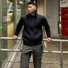 Novos suéteres de tricô outono e inverno para homens e casais, jaquetas cardigã, tricô trançado em ponto de arroz, estilo trendy old money, atacado de fábrica transfronteiriço
