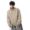 Chaqueta de trabajo estilo americano para hombre, tie-dye, piel sintética, colección de otoño, moderna, con un aire sofisticado y retro, y un look cool y rebelde.