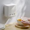 [Original] Caixa de Armazenamento de Filme Plástico, Montada na Parede, Sem Furos, Grande Capacidade, Rede de Filtro de Cozinha, Caixa de Armazenamento de Capa de Sapato