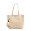 Bolso de lona para mujer, bolso tote de gran capacidad, bolso de hombro para ir al trabajo y para ir de compras, admite impresión de logo personalizada basada en tu diseño