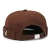 Gorro, gorra de docker, gorra sin visera, gorra redonda hip-hop moderna unisex, gorra de marinero, gorra versátil retro casual para primavera y otoño, gorra transfronteriza