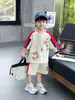 0725 Conjunto de Verão Curto para Meninos 2026 Novo Estilo Lindo Menino Estilo Coreano Conjunto de Duas Peças Roupas de Verão para Crianças