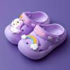 Sandalias de suela blanda para niños y niñas, zapatillas de verano para niños, para interiores y exteriores, antideslizantes, transpirables, con agujeros de dibujos animados para bebés, venta al por mayor