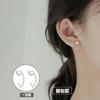 Pendientes 2023, nuevos y modernos, con agujeros para las orejas, diseño simple, mini y pequeño, con sentido del humor.