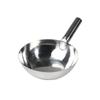 Cucharón de agua grueso de acero inoxidable, mango largo, fondo plano, cucharón de agua, cantimplora, comercial, para sopa, ensalada, sellado, cucharón de agua alargado, venta al por mayor
