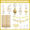 Kit de Banderines de Globo Digitales de 32 pulgadas Blanco Crema Transfronterizo Nuevo para Decoraciones de Fiesta de Cumpleaños para Adultos