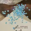 Arte de Unhas com Zircônia Azul Oceano, Conjunto Misto Deslumbrante de Mini Gotas d'Água Azul Lago Cristal de Gelo e Zircônia Marquise para Unhas Usáveis