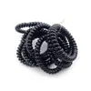 Pulsera de anillo de alambre de teléfono negro delgado de moda, accesorios para el cabello calientes, tienda de 2 yuanes, cuerda para el pelo, venta al por mayor, pequeños regalos
