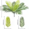 Girasol Simulado Hoja de Hierro de 9 Puntas Accesorios para Pared de Plantas Decorativas Plástico Hojas de Helecho de Coco Plantas Verdes Similadas Venta al por Mayor