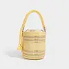 Bolsa Tejida Pura Hecha a Mano de Nuevo Estilo Verano 2026 con un Toque de Nicho de Alta Gama, Bolso de Hombro con Cierre de Cuerda, Bolso Cubo de Gran Capacidad Cruzado