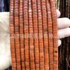 Separadores de 3*6 mm, cuentas sueltas, malaquita, turquesa, lapislázuli, cuentas de rueda doradas, accesorios para bricolaje, pulsera, espaciador, cuentas espaciadoras, cuentas planas de jade
