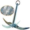 Cuchillo de ancla de cuatro patas, cortador plegable de plantas acuáticas de cuatro patas, cortador de césped tipo ancla de barco, cuchillo de ancla de cuatro patas para plantas acuáticas.