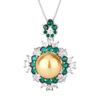 Nuevo Conjunto de Collar, Aretes y Anillo de Perlas de Huayoumei Jewelry, Joyería de Perlas de Moda de Alta Gama para Mujer, Elegante al por Mayor