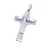 Lele Jewelry Popular Cruz Europeu e Americano Pingente de Cruz Aço Inoxidável Dourado Moda Tendência Essencial Masculino Colar de Rua