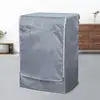 Funda universal para lavadora para modelos de carga frontal y de carga superior, funda simple de tela para protección solar y a prueba de polvo, impermeable para baño y balcón