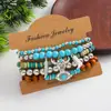 Diseño Personalizado Transfronterizo Europeo y Americano Combinación de Moda Vaquero Occidental con Cuentas Bohemia Pulsera de Gama Alta para Mujer