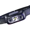 Lanterna de Cabeça LED Super Brilhante Recarregável Montada na Cabeça Lanterna de Luz Forte com Sensor Lanterna Portátil Luz para Pesca Noturna Sensor Inteligente